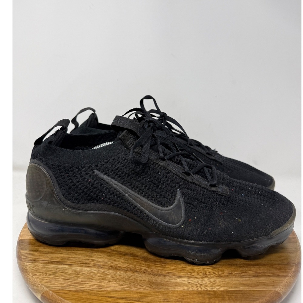 Nike Air VaporMax 2021 FK Triple Black Mens Running Shoes DH4084-001 Size 12